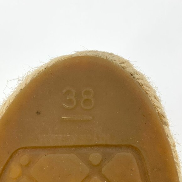 H12169 Chanel Size 38 Colorblock Round Toe Braided Slip-On Fisherman Shoes Pleat - Picture 7 of 9